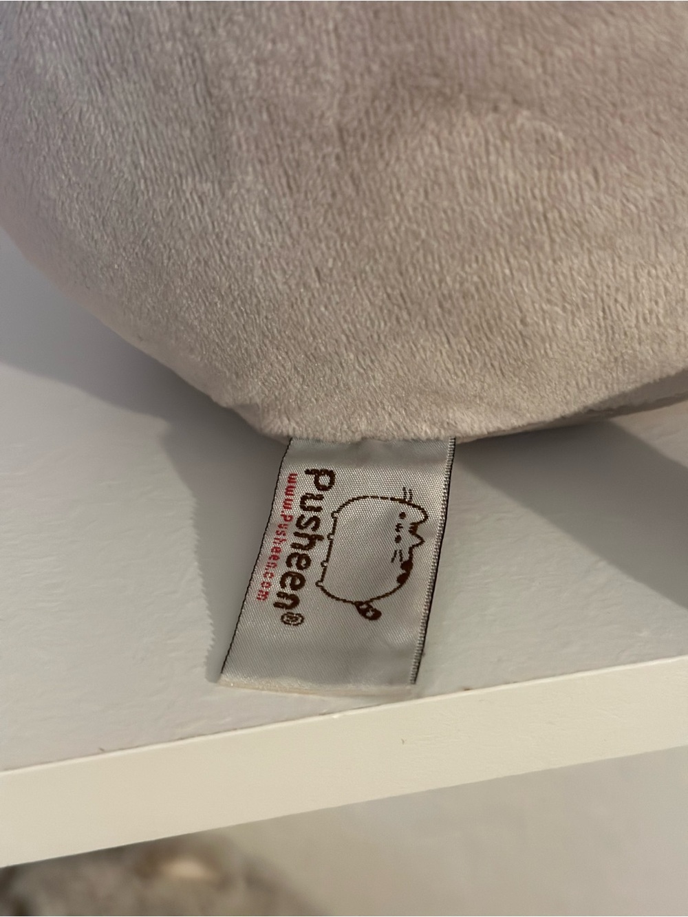 Pusheen Plush with Pink Book - Gray Soft Cat - Picture 3 of 3